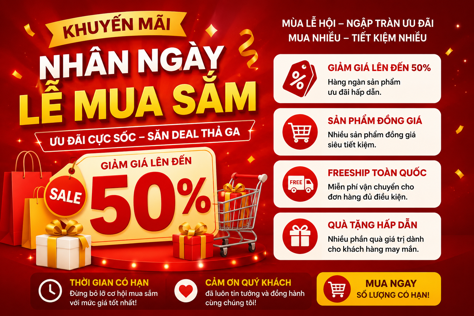 Khuyến mãi nhân ngày lễ mua sắm